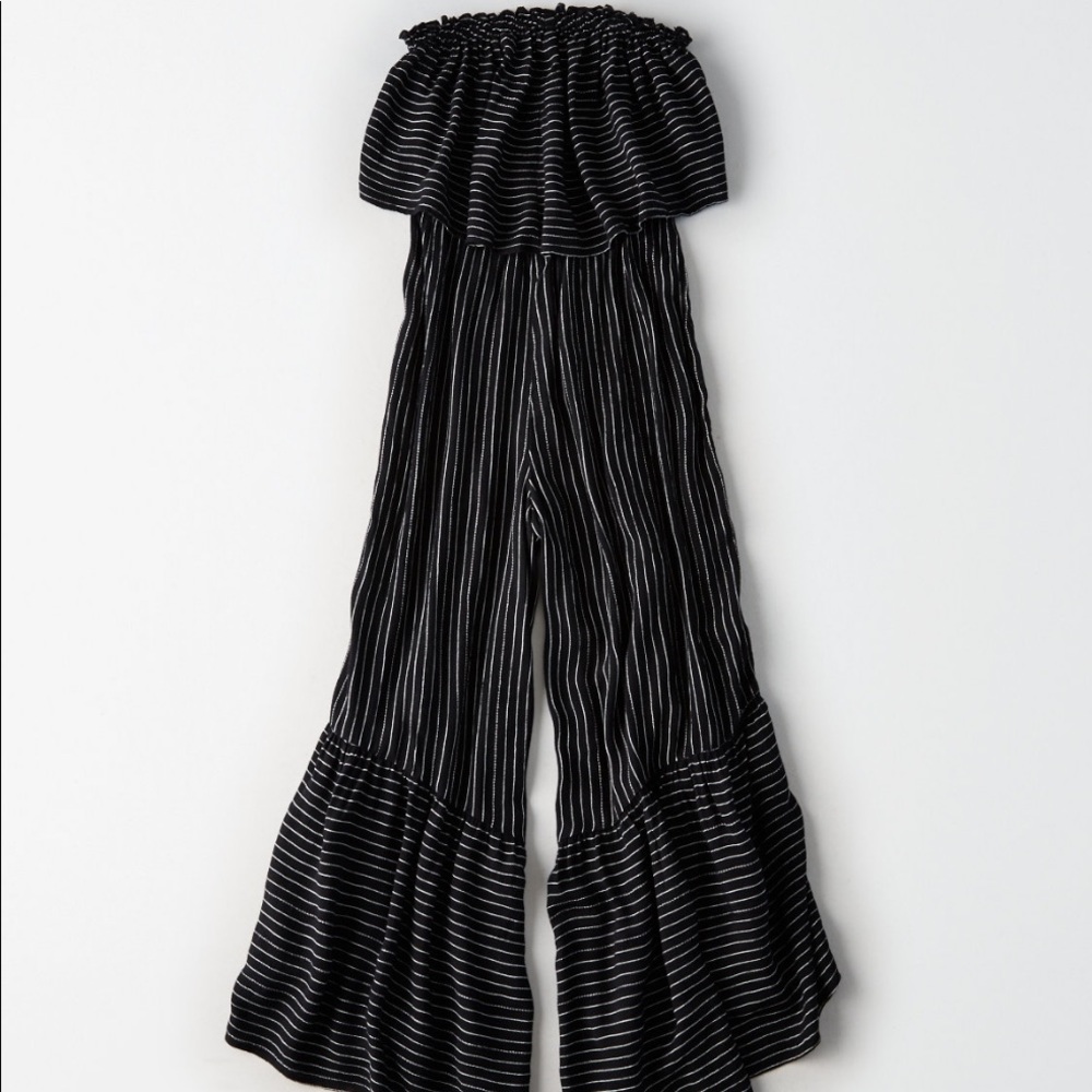 WHITE AE Overlay Jumpsuit